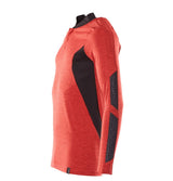 Mascot Coolmax Pro Accelerate Langarm-Poloshirt – verkehrsrot/schwarz