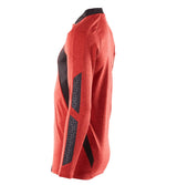 Mascot Coolmax Pro Accelerate Langarm-Poloshirt – verkehrsrot/schwarz