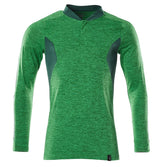 Mascot Coolmax Pro Accelerate Langarm-Poloshirt – grasgrün/grün