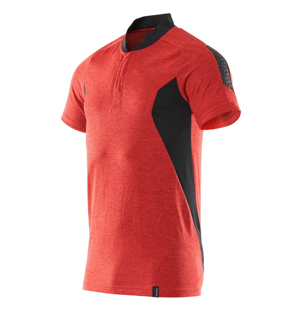 Mascot Accelerate Polo-Shirt mit Coolmax Pro – verkehrsrot/schwarz