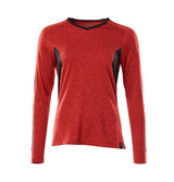 Mascot Damen Coolmax Pro Accelerate Langarmshirt – verkehrsrot/schwarz