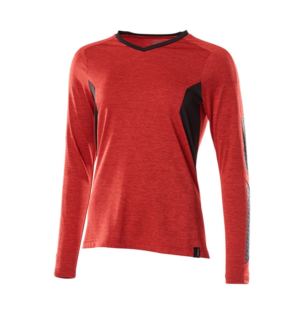 Mascot Damen Coolmax Pro Accelerate Langarmshirt – verkehrsrot/schwarz