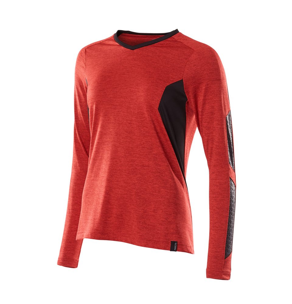 Mascot Damen Coolmax Pro Accelerate Langarmshirt – verkehrsrot/schwarz