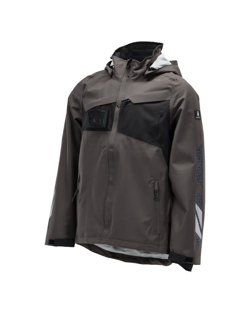 Mascot Accelerate Hardshell-Regenjacke – dunkelanthrazit/schwarz