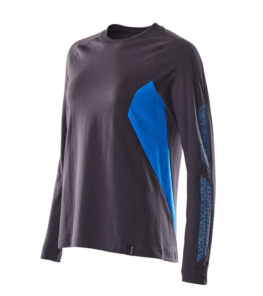 Mascot Damen Accelerate Langarmshirt – schwarzblau/azurblau