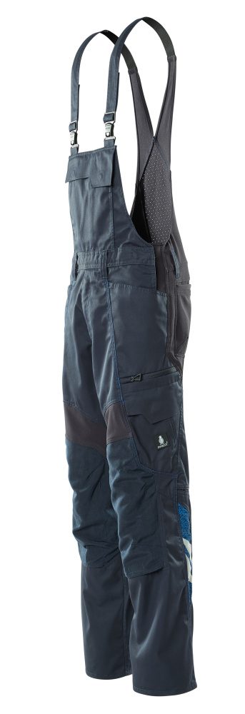 Mascot Accelerate Stretch-Einsätze Latzhose – schwarzblau