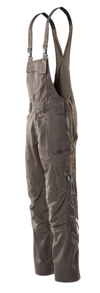 Mascot Accelerate Stretch-Einsätze Latzhose – dunkelanthrazit