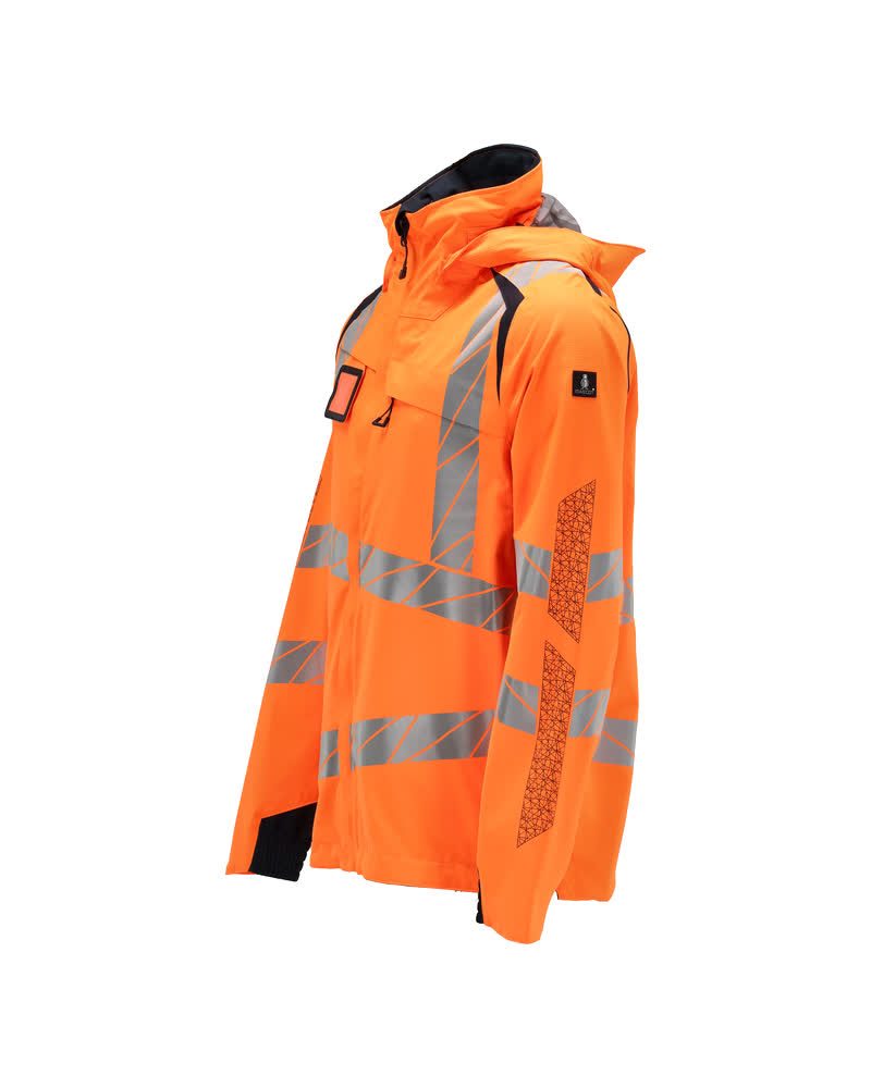 Mascot Accelerate Safe Warnschutz Regenjacke – orange/schwarzblau