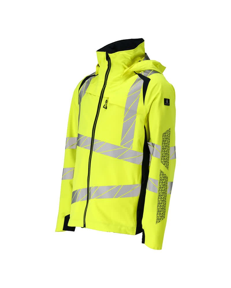 Mascot Accelerate Safe Warnschutz Regenjacke – gelb/schwarzblau