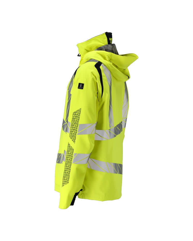 Mascot Accelerate Safe Warnschutz Regenjacke – gelb/schwarzblau
