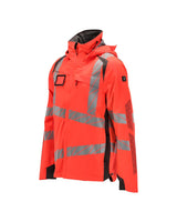 Mascot Accelerate Safe Warnschutz Regenjacke – rot/dunkelanthrazit