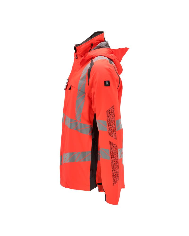 Mascot Accelerate Safe Warnschutz Regenjacke – rot/dunkelanthrazit