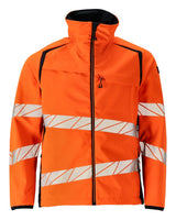 Mascot Accelerate Safe Warn-Softshelljacke – orange/schwarzblau