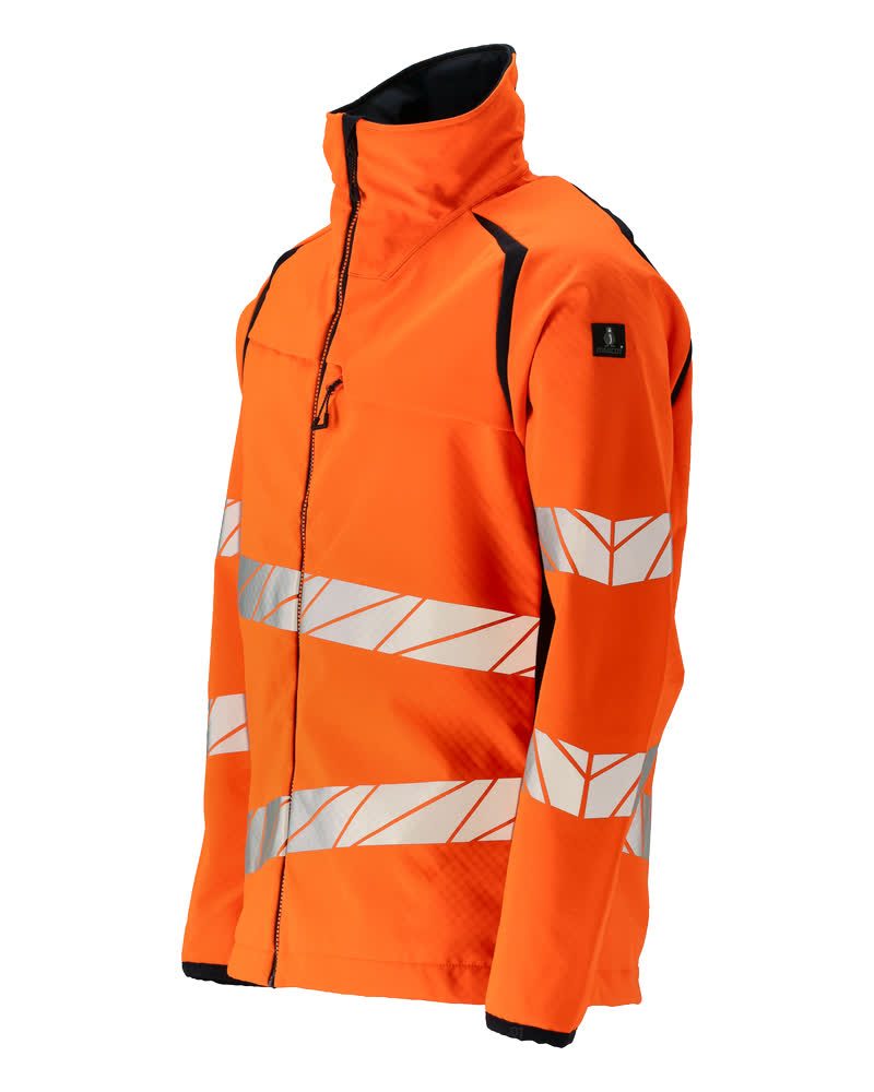 Mascot Accelerate Safe Warn-Softshelljacke – orange/schwarzblau