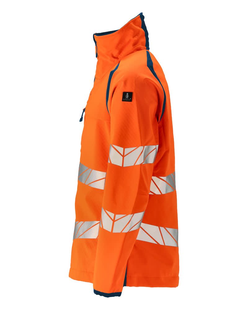 Mascot Accelerate Safe Warn-Softshelljacke – orange/dunkelpetroleum
