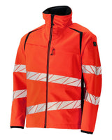 Mascot Accelerate Safe Warn-Softshelljacke – rot/schwarzblau