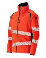 Mascot Accelerate Safe Warn-Softshelljacke – rot/schwarzblau