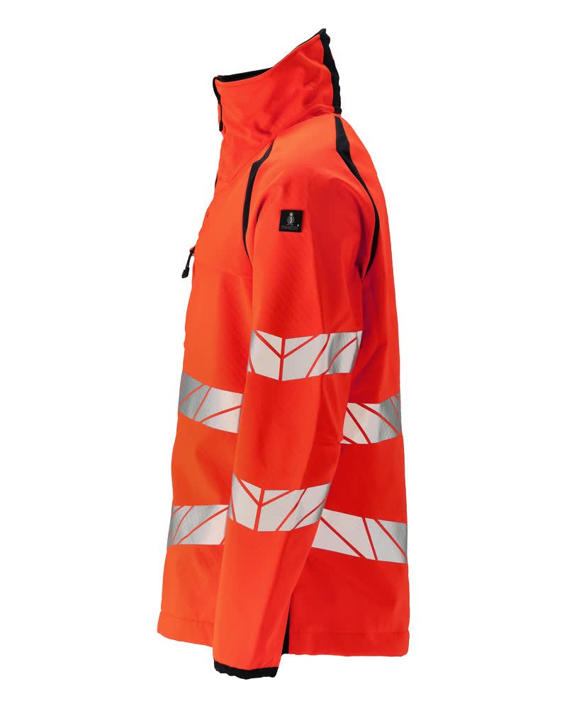 Mascot Accelerate Safe Warn-Softshelljacke – rot/schwarzblau