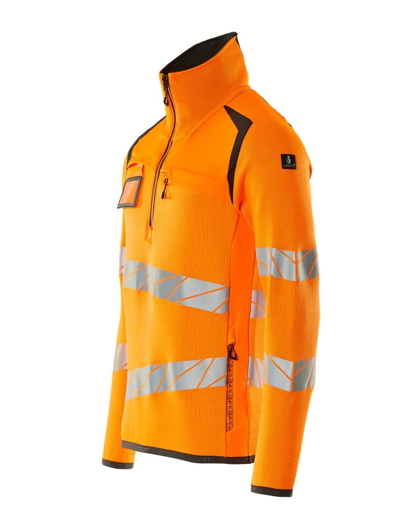 Mascot Accelerate Safe Warnschutz Strickpullover – orange/dunkelanthrazit