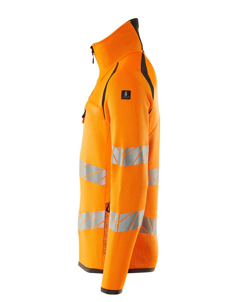 Mascot Accelerate Safe Warnschutz Strickpullover – orange/dunkelanthrazit