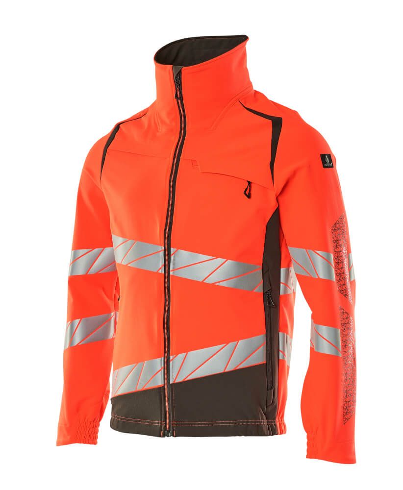 Mascot 19009 Warnschutz Stretch-Bundjacke – rot/dunkelanthrazit