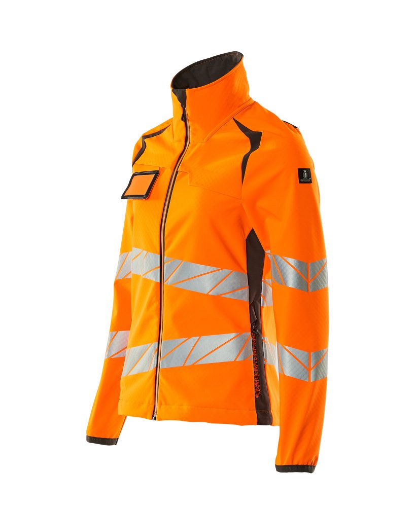 Mascot Damen Accelerate Safe Warn-Softhelljacke – orange/dunkelanthrazit