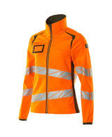Mascot Damen Accelerate Safe Warn-Softhelljacke – orange/moosgrün
