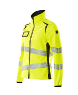 Mascot Damen Accelerate Safe Warn-Softhelljacke – gelb/schwarz