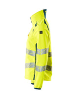 Mascot Damen Accelerate Safe Warn-Softhelljacke – gelb/dunkelpetroleum