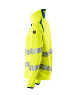 Mascot Damen Accelerate Safe Warn-Softhelljacke – gelb/dunkelpetroleum