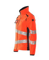 Mascot Damen Accelerate Safe Warn-Softhelljacke – rot/schwarzblau
