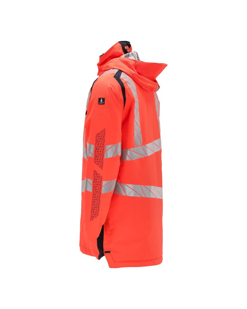 Mascot Accelerate Safe Warnschutz Winter-Parka – rot/schwarzblau