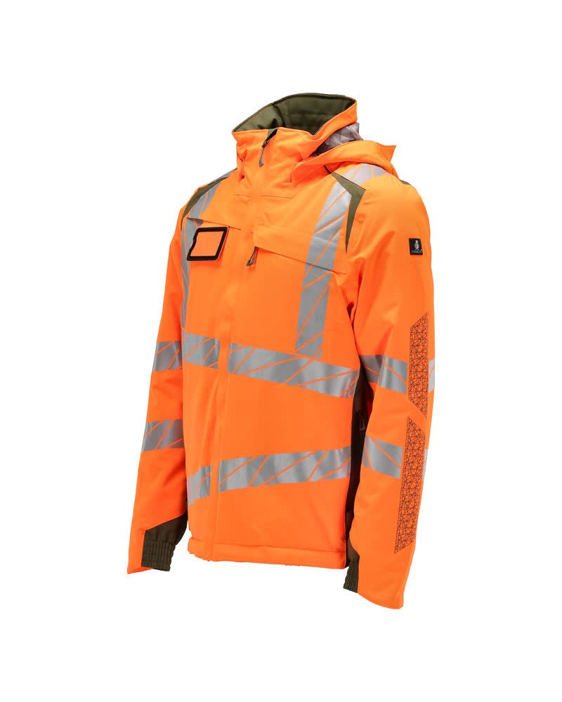 Mascot Accelerate Safe Warnschutz Winterjacke – orange/moosgrün