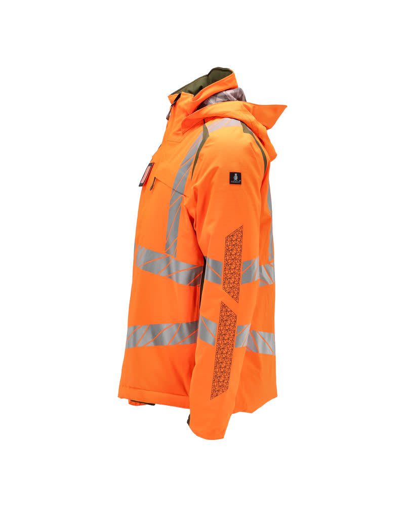 Mascot Accelerate Safe Warnschutz Winterjacke – orange/moosgrün