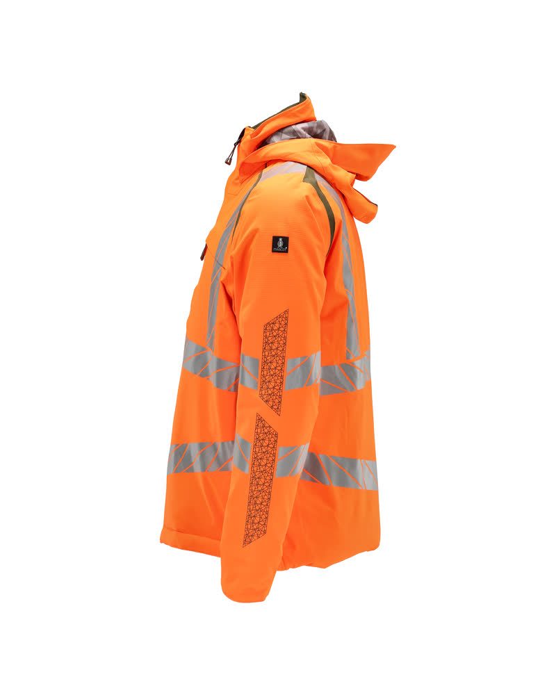 Mascot Accelerate Safe Warnschutz Winterjacke – orange/moosgrün