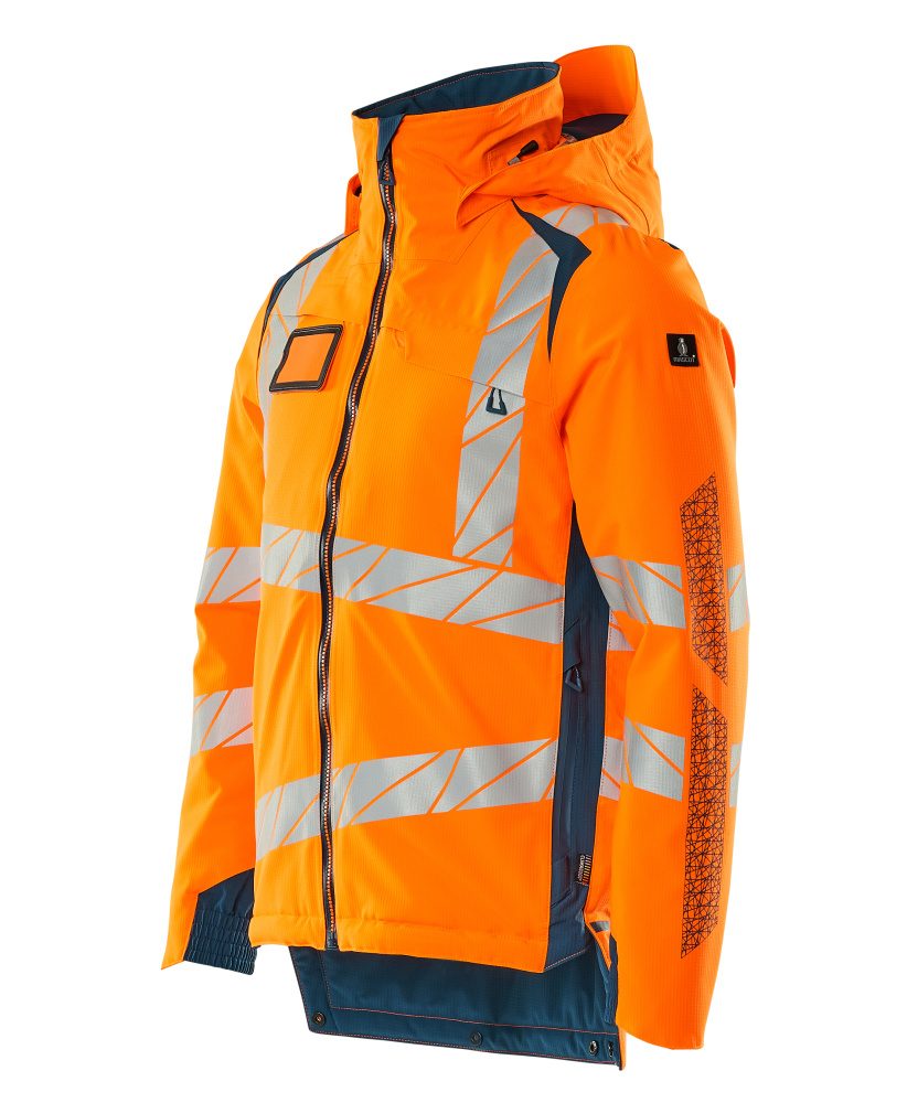 Mascot Accelerate Safe Warnschutz Winterjacke – orange/dunkelpetroleum
