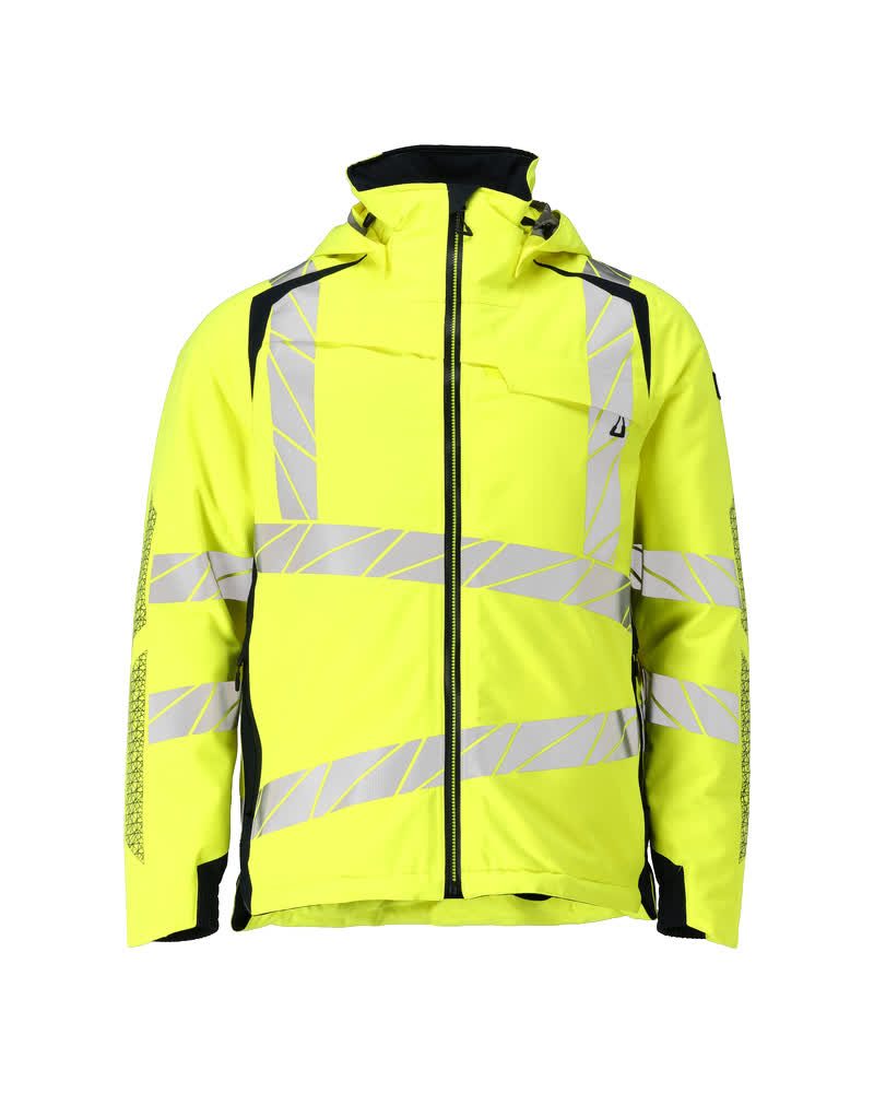 Mascot Accelerate Safe Warnschutz Winterjacke – gelb/schwarzblau