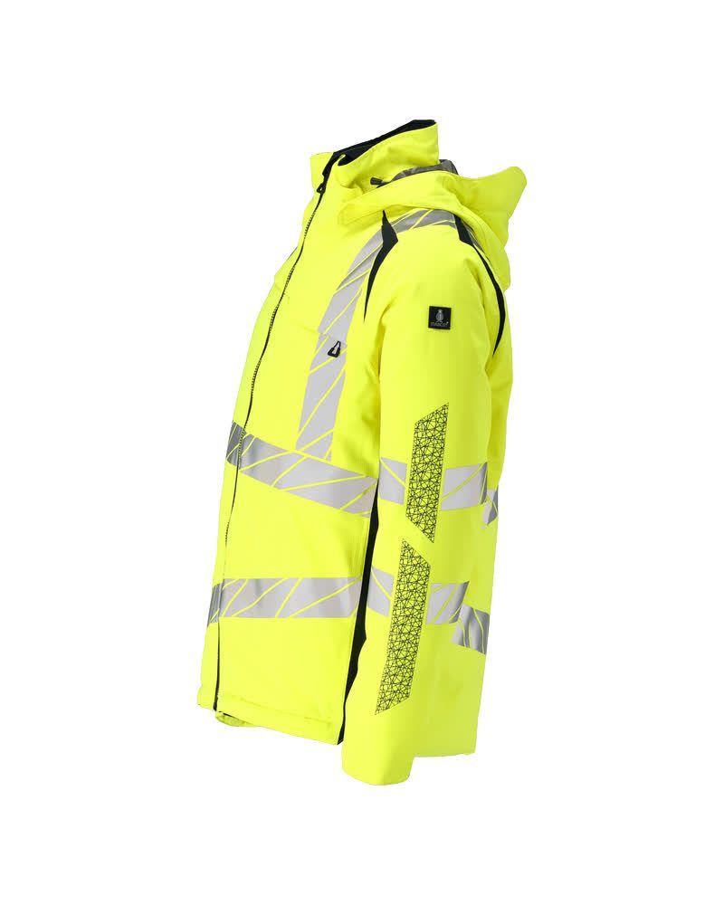 Mascot Accelerate Safe Warnschutz Winterjacke – gelb/schwarzblau