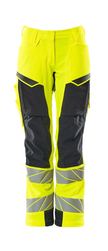 Mascot K2 Acceleratesafe Dame Warn Stretchbundhose – gelb/schwarzblau