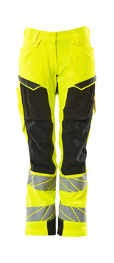 Mascot K2 Acceleratesafe Dame Warn Stretchbundhose – gelb/schwarz