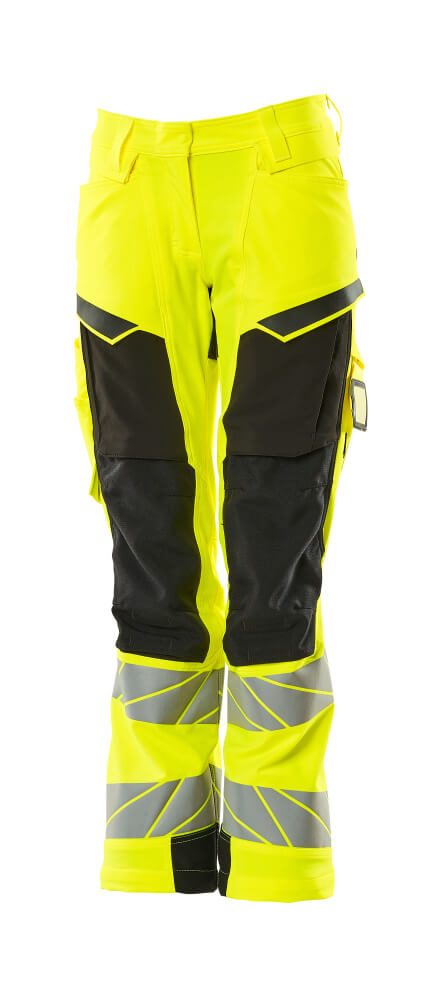 Mascot K2 Acceleratesafe Dame Warn Stretchbundhose – gelb/schwarz