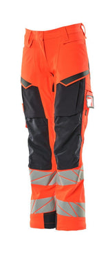 Mascot K2 Acceleratesafe Dame Warn Stretchbundhose – rot/schwarzblau