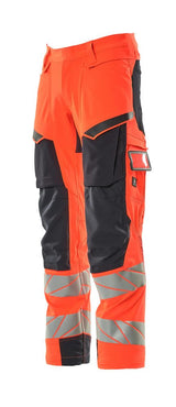 Mascot Kl.2 Accelerate Safe Warn Stretchbundhose 19079-511 – rot/schwarzblau