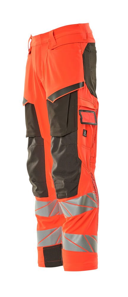 Mascot Kl.2 Accelerate Safe Warn Stretchbundhose 19079-511 – rot/dunkelanthrazit