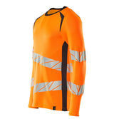 Mascot Accelerate Safe Warnschutz Langarmshirt – orange/schwarzblau