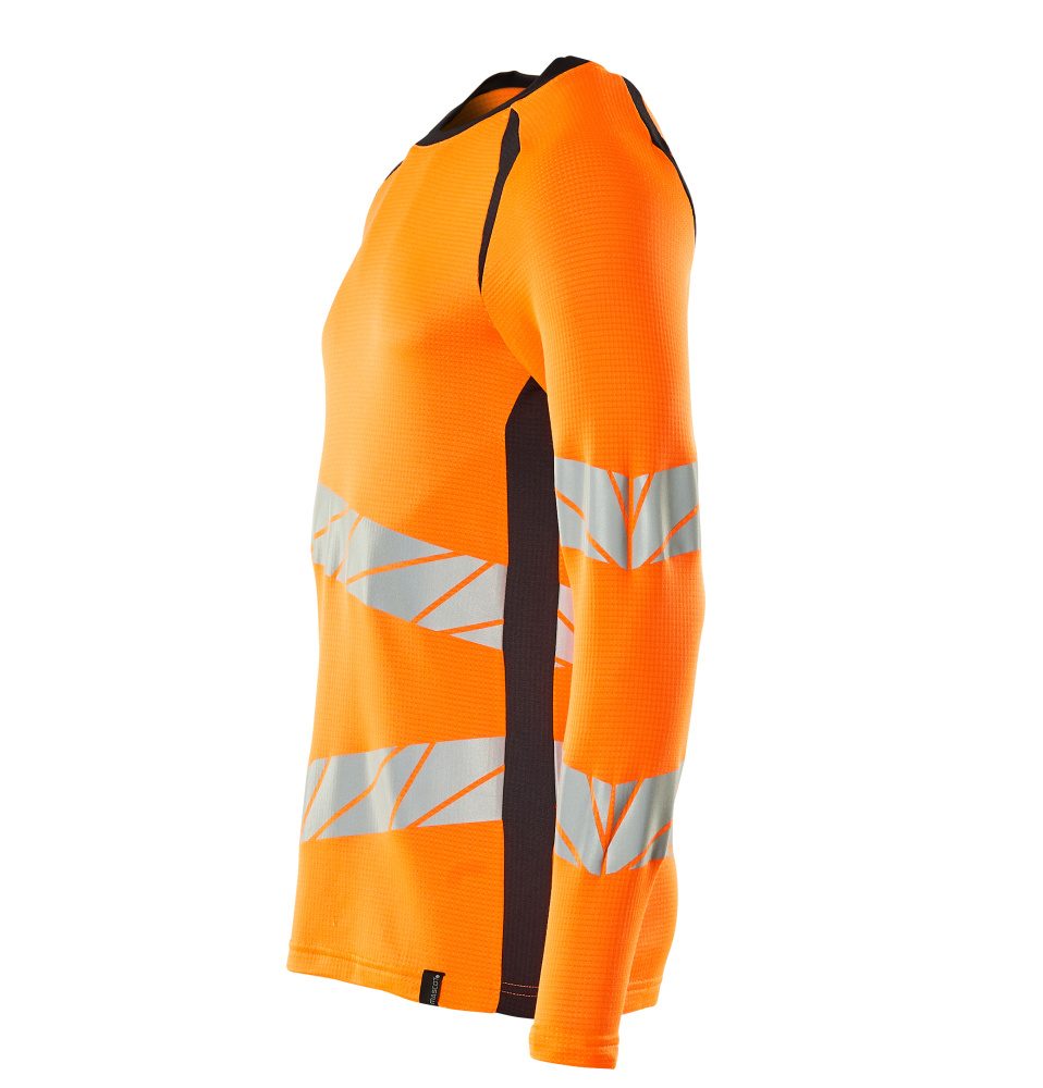 Mascot Accelerate Safe Warnschutz Langarmshirt – orange/schwarzblau