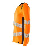 Mascot Accelerate Safe Warnschutz Langarmshirt – orange/schwarzblau