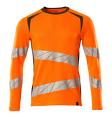Mascot Accelerate Safe Warnschutz Langarmshirt – orange/moosgrün