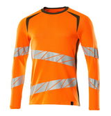 Mascot Accelerate Safe Warnschutz Langarmshirt – orange/moosgrün