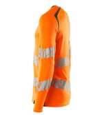 Mascot Accelerate Safe Warnschutz Langarmshirt – orange/moosgrün